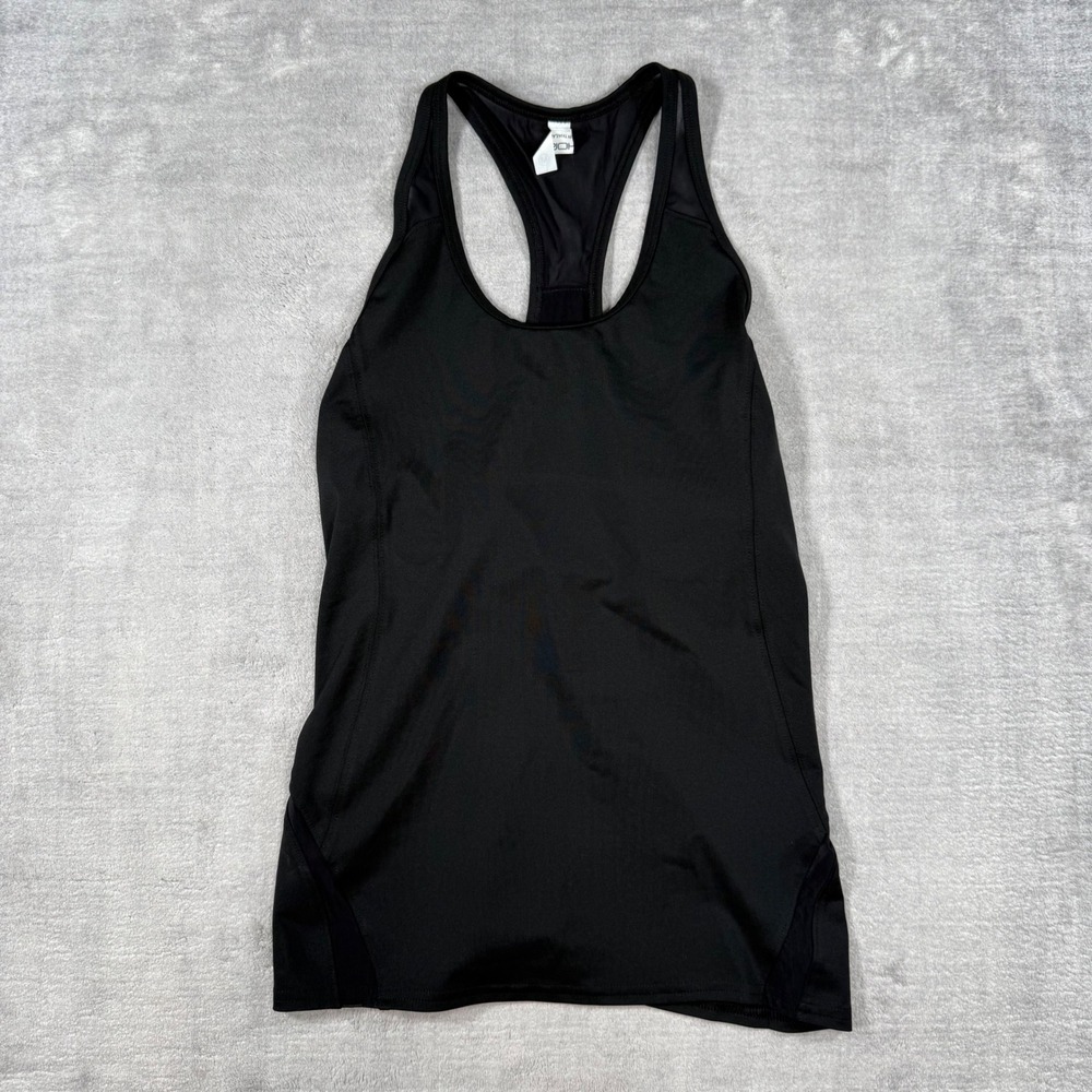 InPhorm Shirt Women Medium Black Shelf Bra Mesh Athletic Racerback Golf Tennis